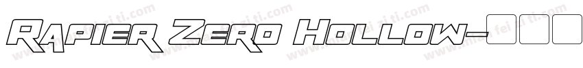 Rapier Zero Hollow字体转换